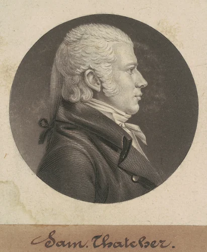 Samuel Thatcher by Charles B. J. Févret de Saint-Mémin, print, 1805