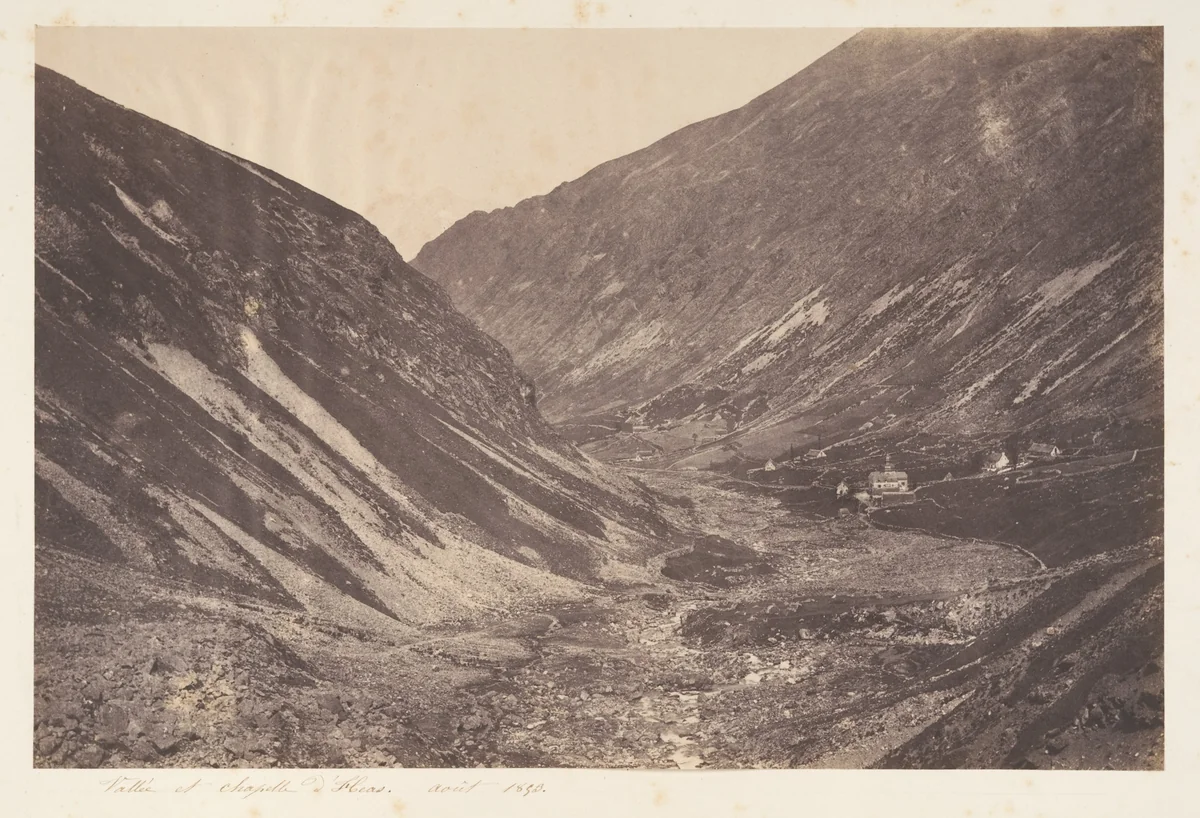 Vallée et chapelle d'Héas, St-Sauveur by Joseph Vigier, photograph, 1853