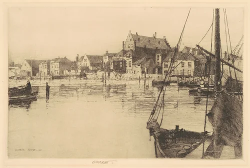 Dordrecht (Old Warehouse) by Charles A. Platt, print, 1885