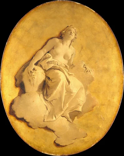 A Female Allegorical Figure by Giovanni Battista Tiepolo, painting, 1740-1750