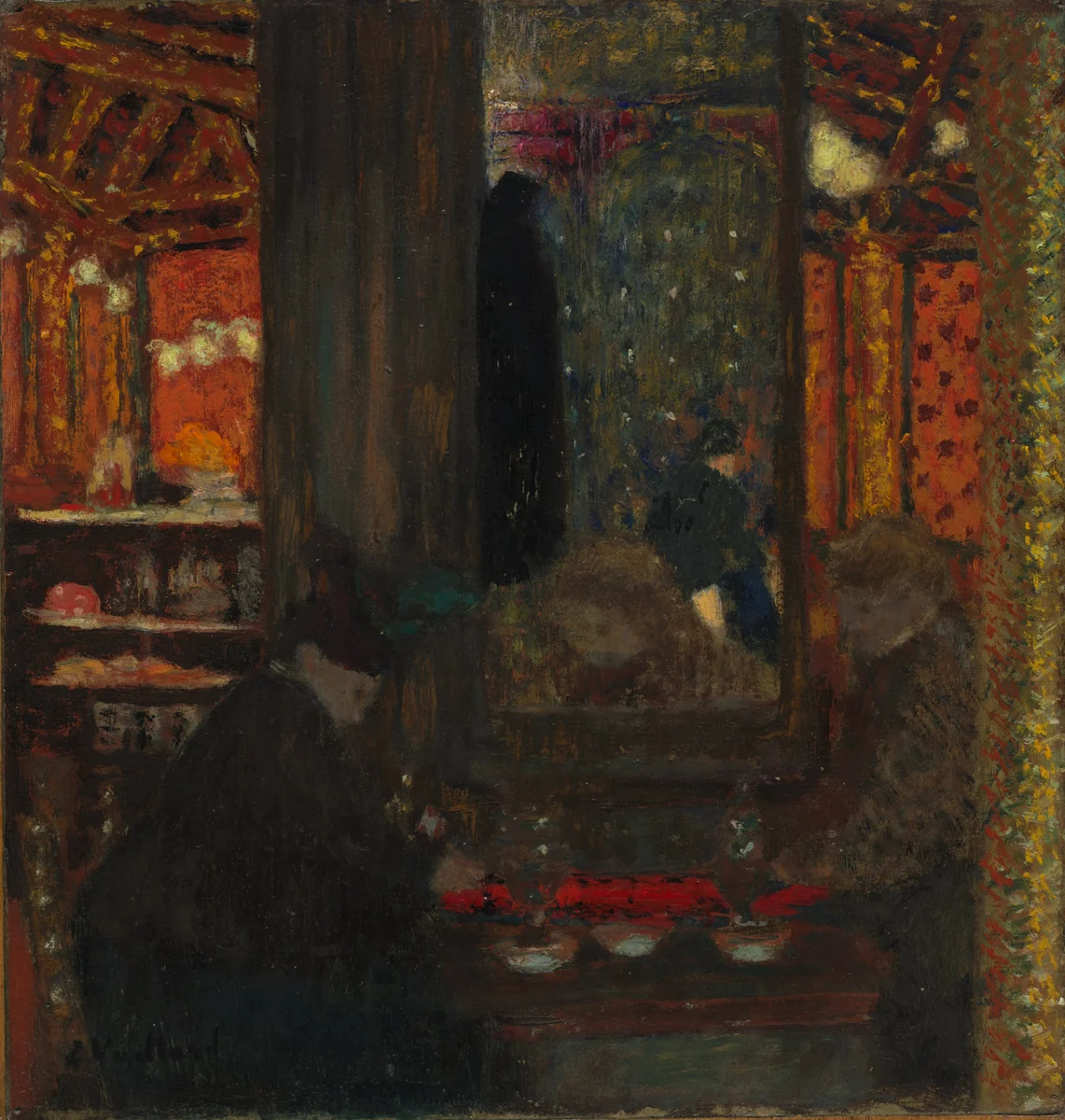 At the Café by Edouard Vuillard, painting, 1897-1899