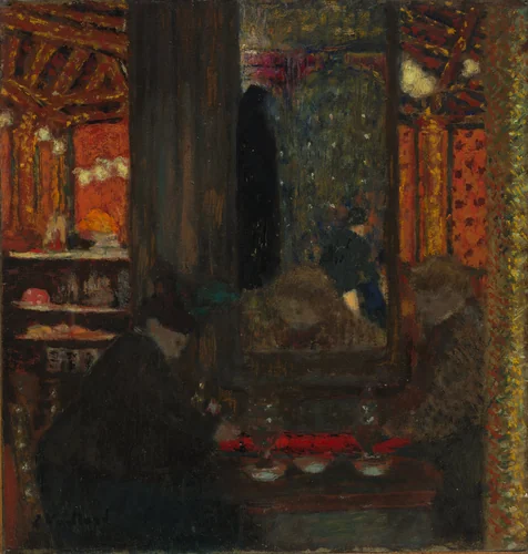 At the Café by Edouard Vuillard, painting, 1897-1899