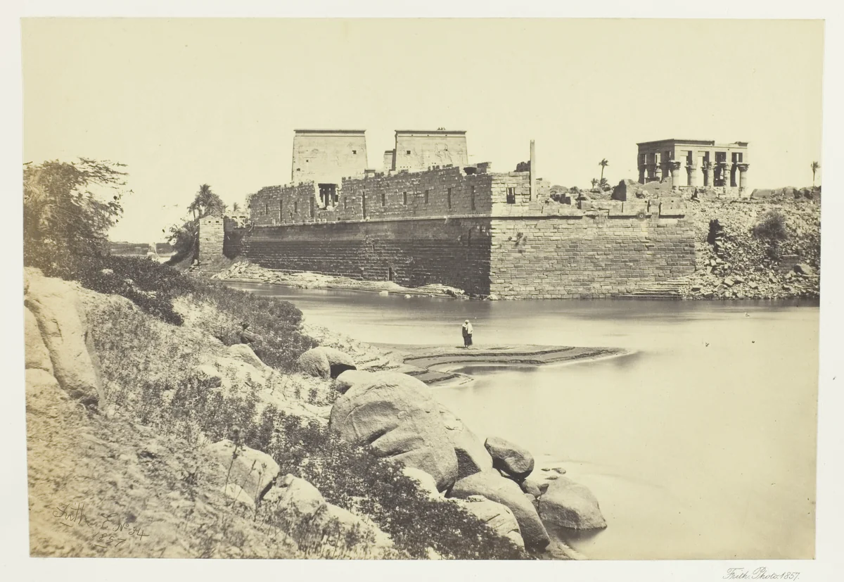 South End of the Island of Philæ by Francis Frith, photograph, 1857