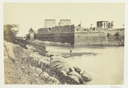 South End of the Island of Philæ by Francis Frith, photograph, 1857
