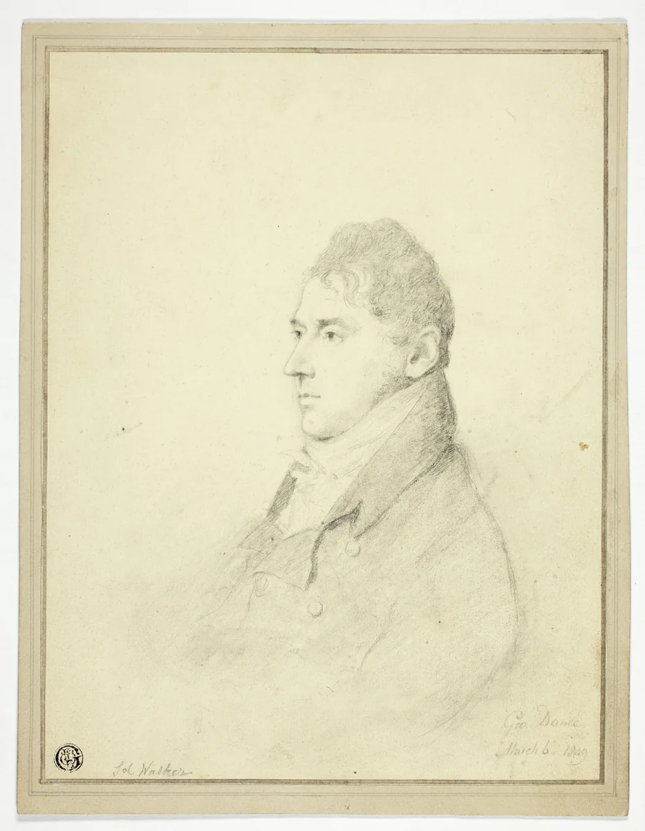 Sol(?) Walker by George Dance, II or George Dawe, drawing, 1760-1850