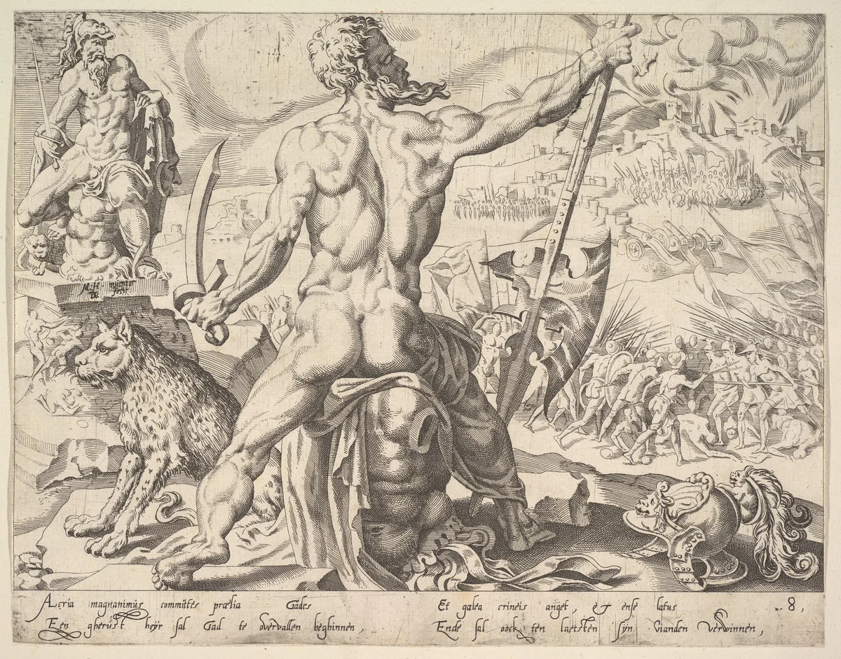 Gad, from "The Twelve Patriarchs" by Maarten van Heemskerck, print, 1550