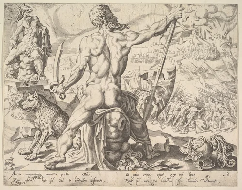 Gad, from "The Twelve Patriarchs" by Maarten van Heemskerck, print, 1550