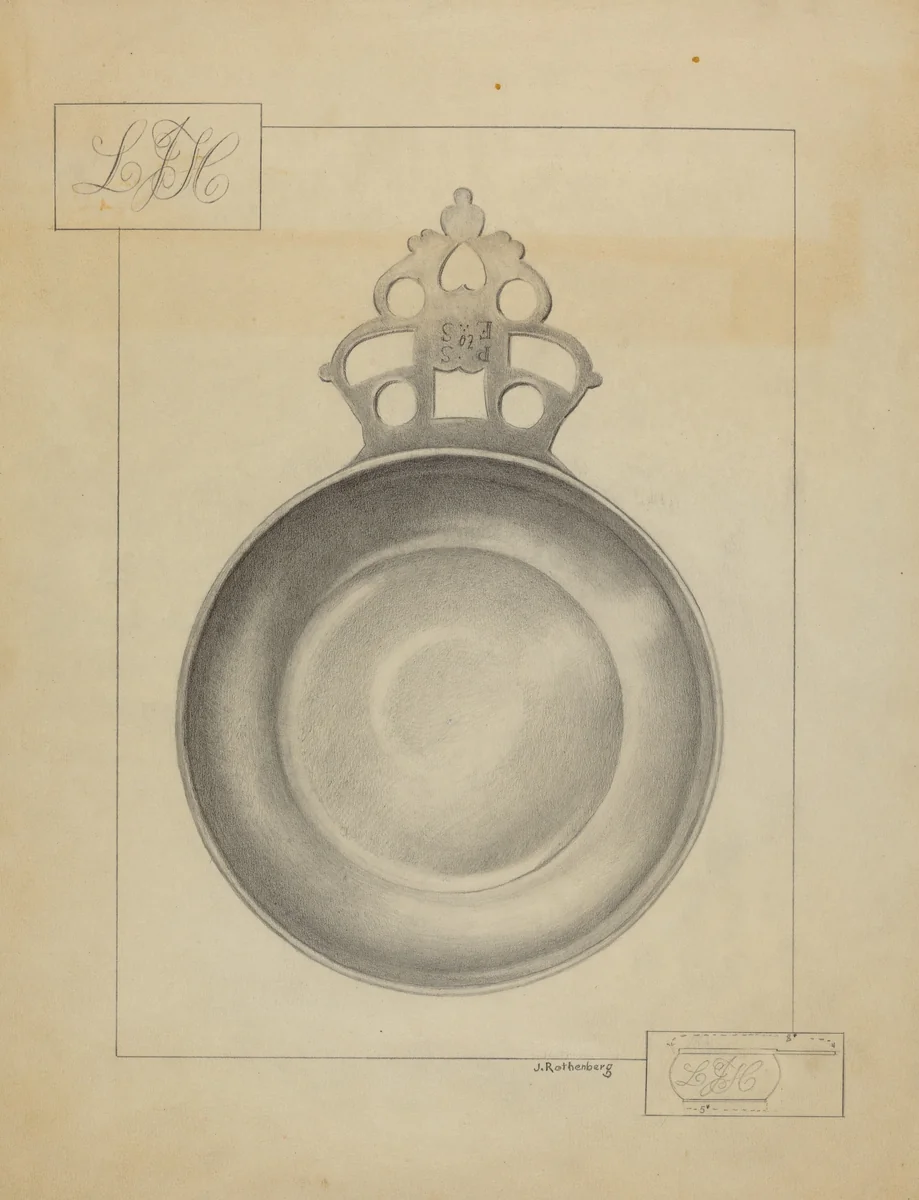 Silver Porringer by Joseph Rothenberg, index of american design, 1936