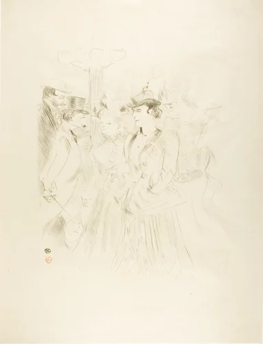 Promenade by Henri de Toulouse-Lautrec, print, 1899