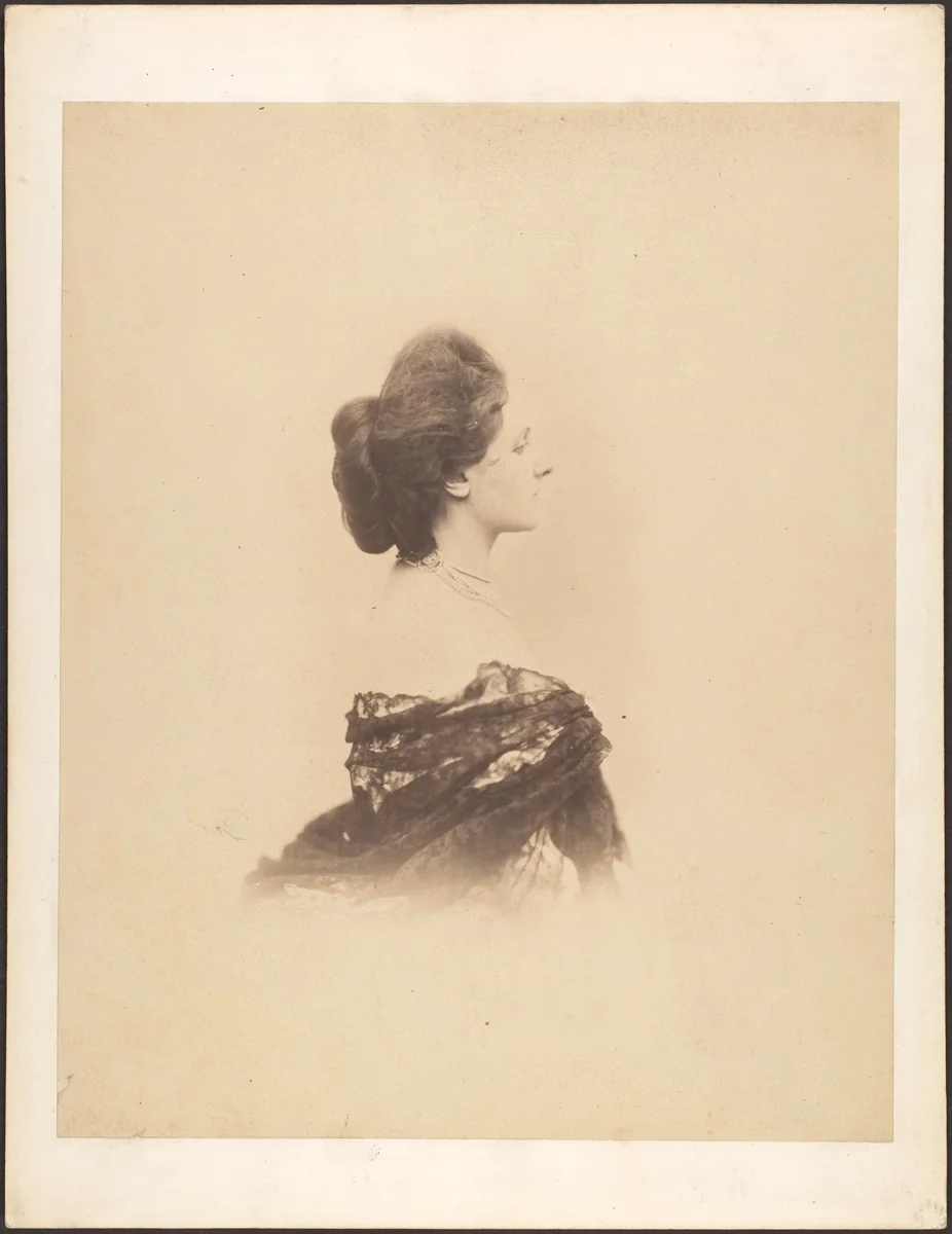[Profile with Chignon, Large] by Pierre-Louis Pierson, photograph, 1859