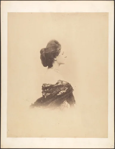 [Profile with Chignon, Large] by Pierre-Louis Pierson, photograph, 1859