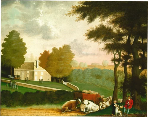 The Grave of William Penn by Edward Hicks, painting, 1847-1848