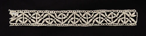 Bobbin Lace (Needlepoint Design) Insertion by Unknown, textile, 1550-1599