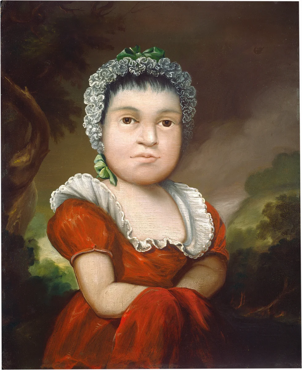 Portrait of a Child by Edward Hicks, painting, 1840
