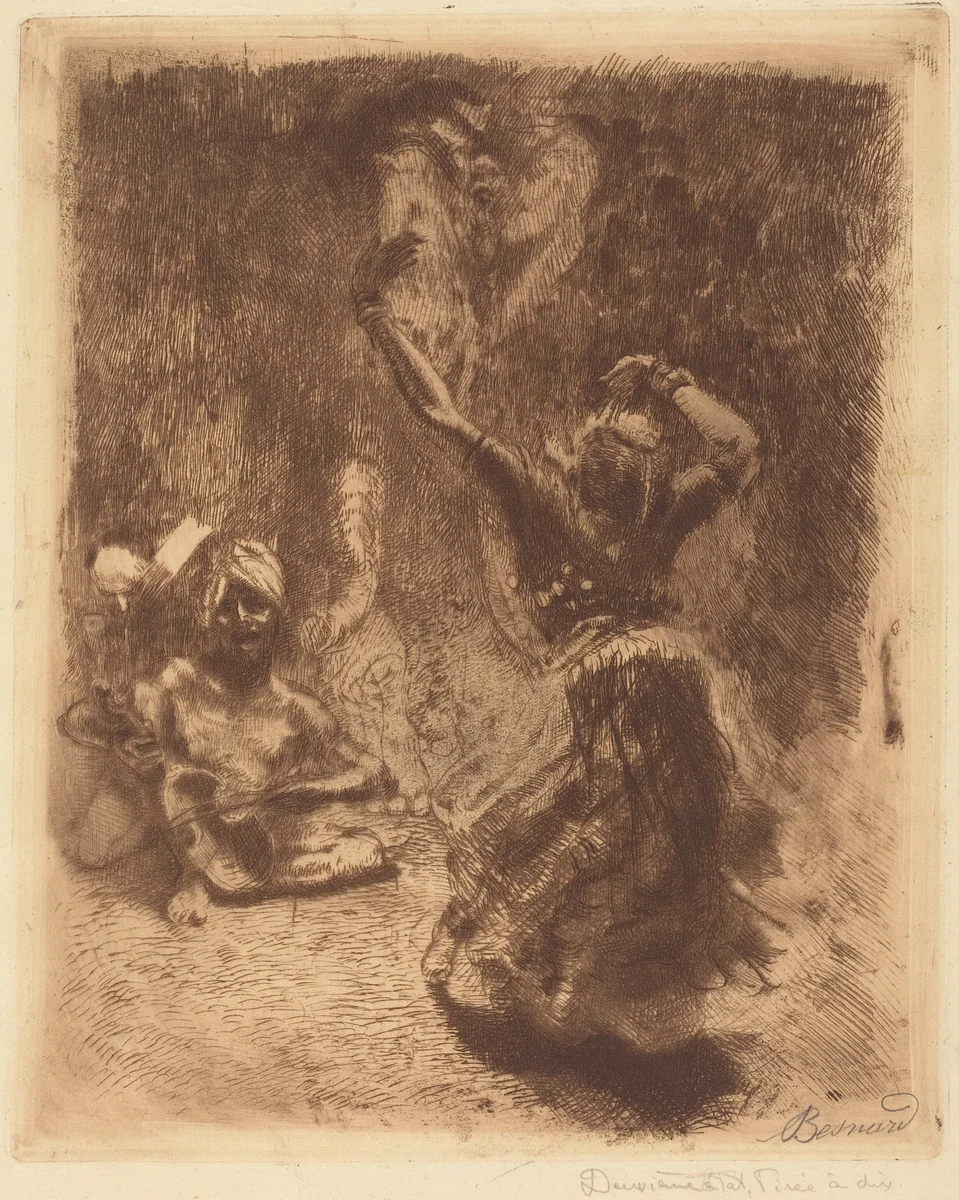 The Dancer of Tanjore (La bayadère de Tanjore) by Albert Besnard, print, 1914