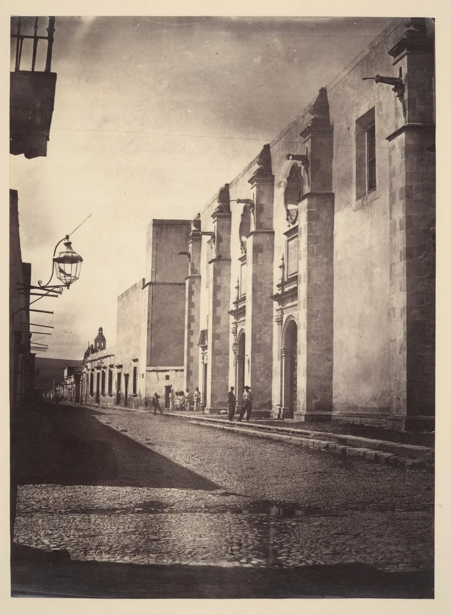 [The Scene of the Execution of Emperor Maximilian I of Mexico] by François Aubert, photograph, 1867