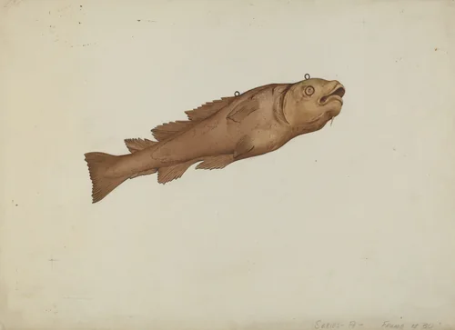 Fish Shop Sign by Joseph Goldberg, index of american design, 1938