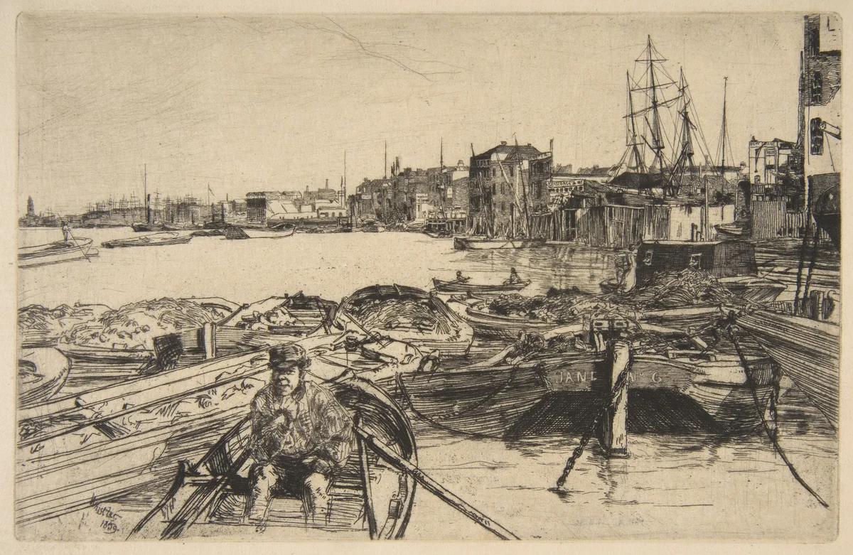The Pool by James McNeill Whistler, print, 1859
