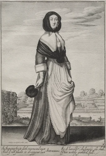 The Seasons: Autumn by Wenceslaus Hollar, print, 1643-1644