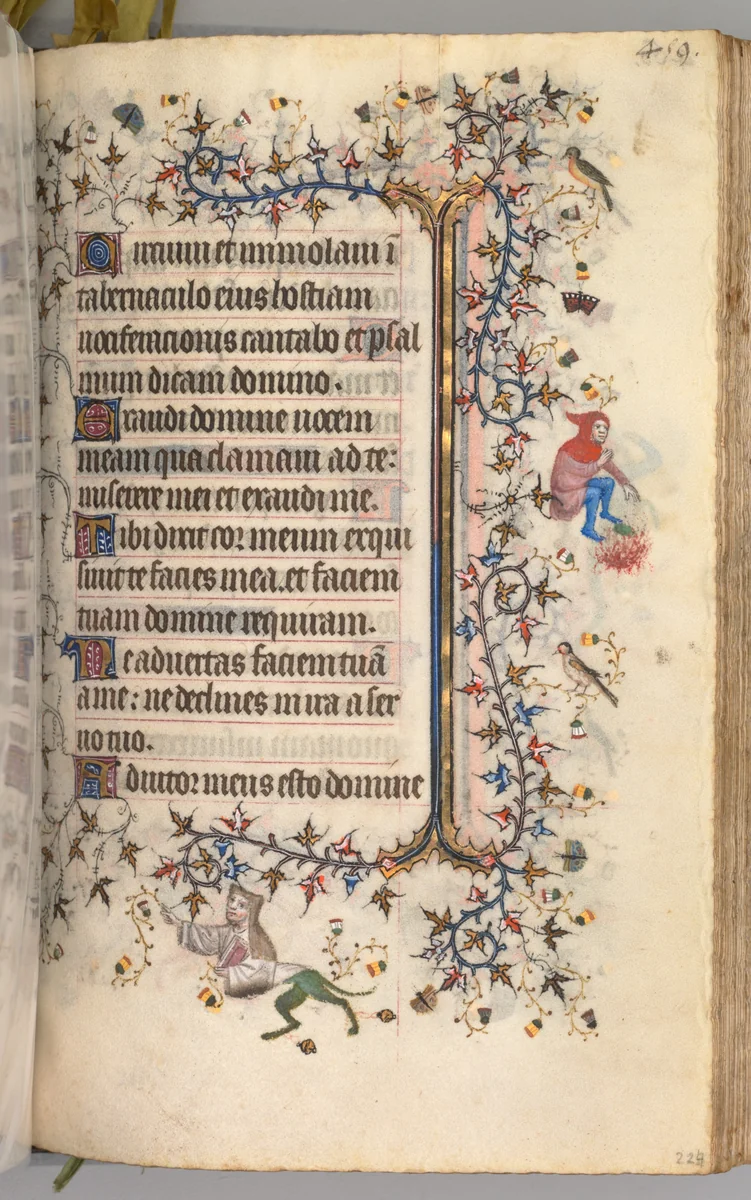 Hours of Charles the Noble, King of Navarre (1361-1425): fol. 224r, Text by Master of the Brussels Initials and Associates, book, 1400-1410