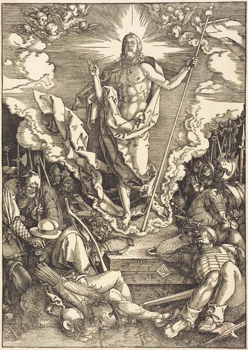 The Resurrection by Albrecht Dürer, print, 1510