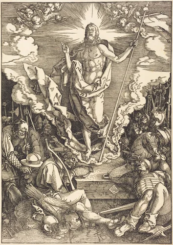 The Resurrection by Albrecht Dürer, print, 1510