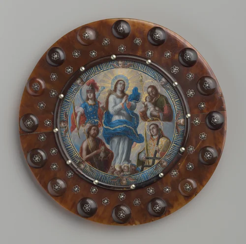 Nun’s Badge with the Virgin of the Immaculate Conception by Nicolás Rodríguez Juárez, artwork, 1705-1715