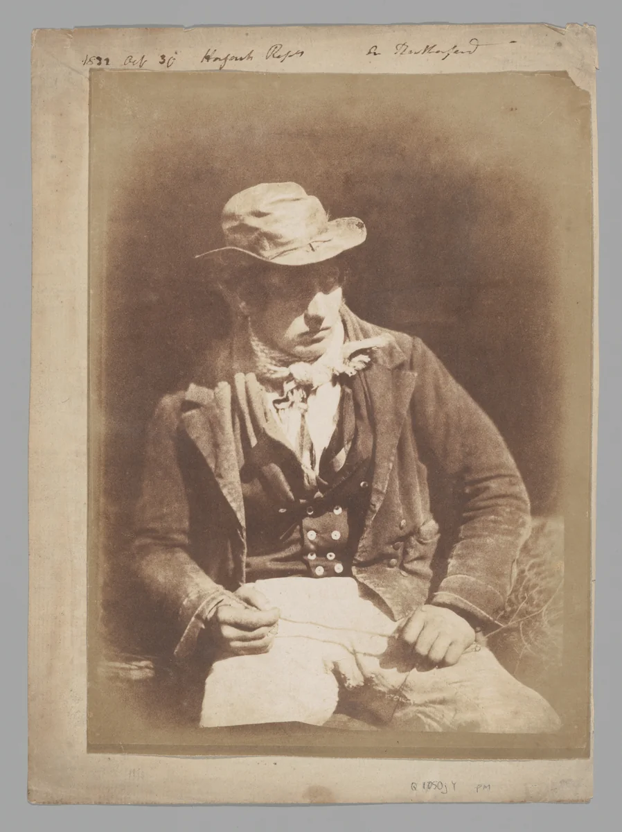 "Redding the Line," Willie Liston, Newhaven by Hill and Adamson, photograph, 1845