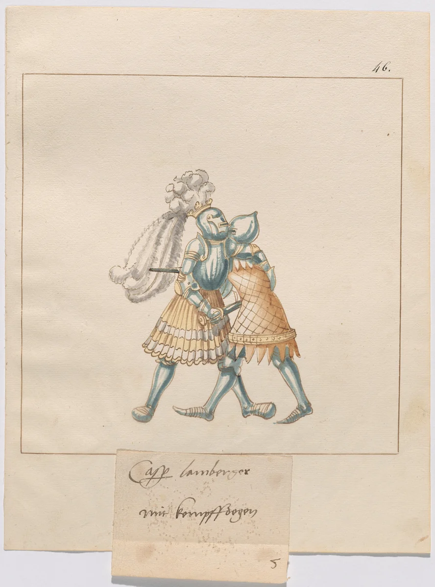 Foot Combat with Daggers by German 16th Century, drawing, 1515