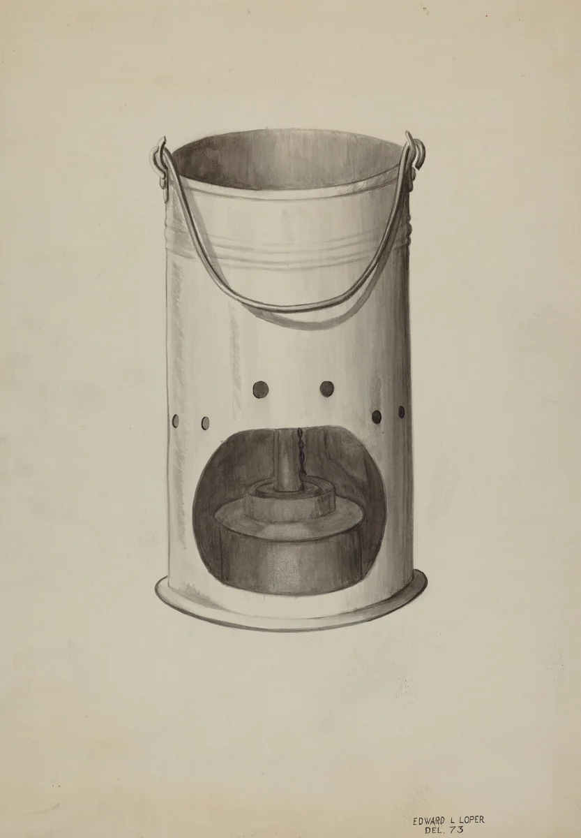 Metal Lantern by Edward L. Loper, index of american design, 1936