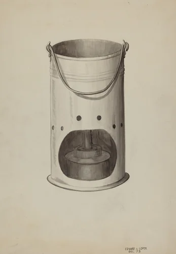 Metal Lantern by Edward L. Loper, index of american design, 1936