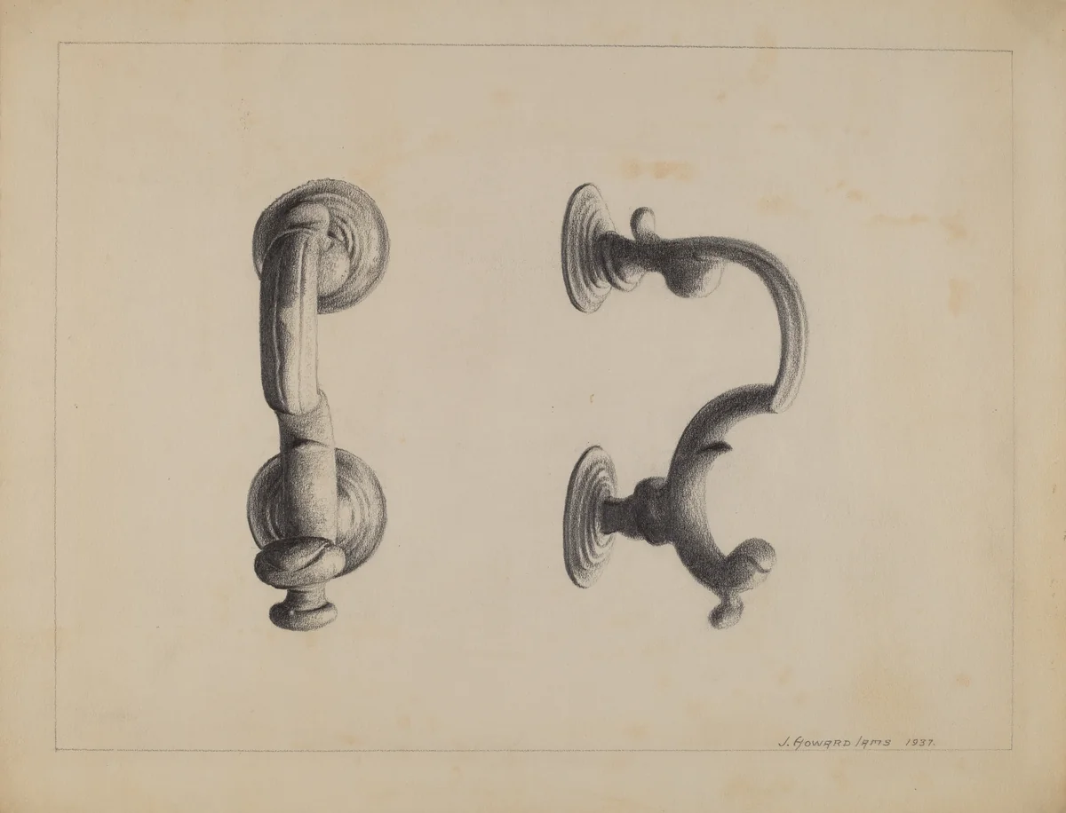 Door Knocker by J. Howard Iams, index of american design, 1937