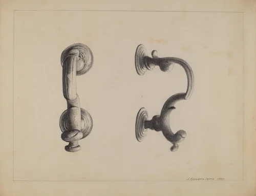 Door Knocker by J. Howard Iams, index of american design, 1937