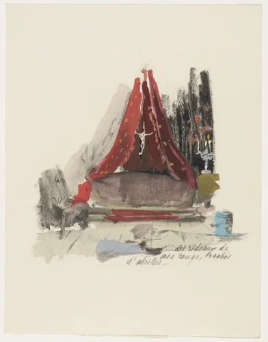 Duplicate of plate (page 179) from Mille Regrets (A Thousand Regrets) by Christian Bérard, illustrated book, 1947