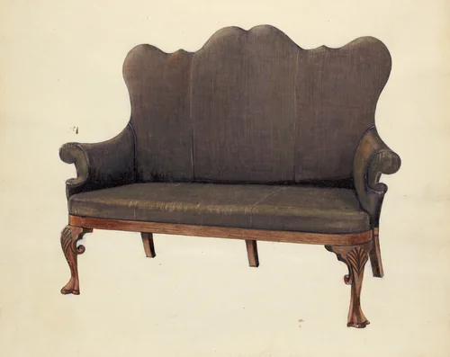 Sofa by Florence Neal, index of american design, 1953