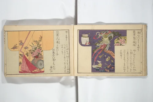 Compendium of Designs (Tekagami moyō setsuyō) 手鑑模様節用 by Umemaru Yūzen (梅丸友染), book, 1820-1829