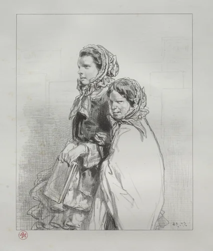 Par-ci, par-lá: My Daughter has sung by Paul Gavarni, print, 1854-1856
