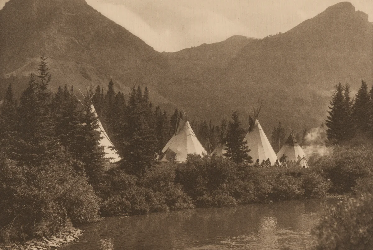 Up the Cutbank, Piegan, Montana by Roland Reed, photograph, 1915