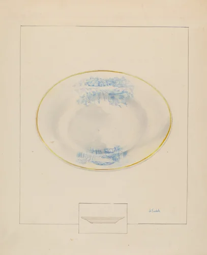 Plate by Joseph Sudek, index of american design, 1936