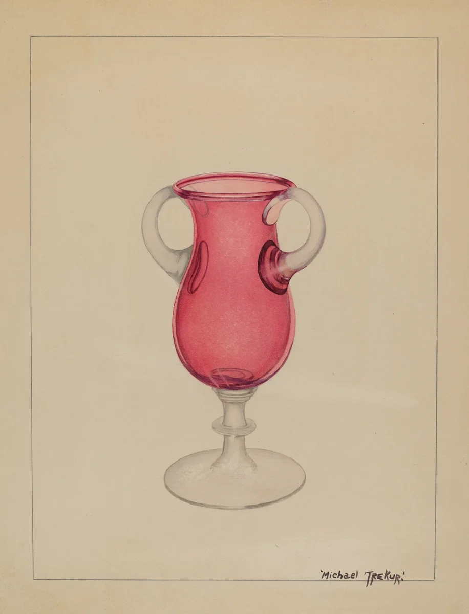 Vase by Michael Trekur, index of american design, 1936