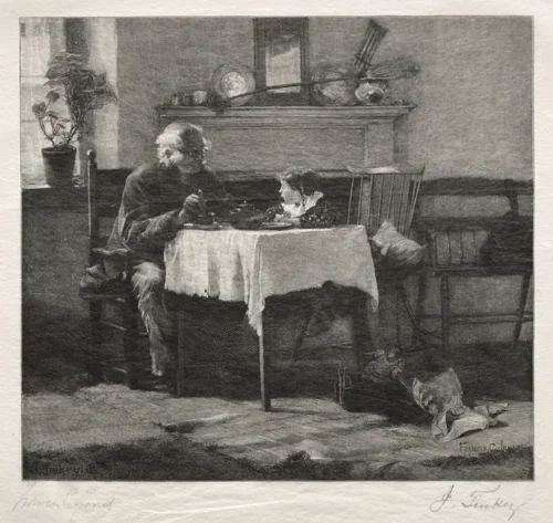 Exchanging Confidences by John Tinkey, print, 1887