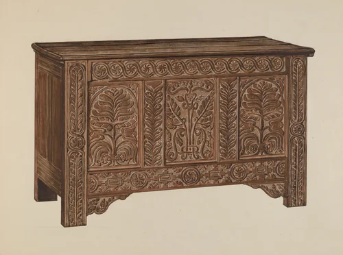 Chest by M. Rosenshield-von-Paulin, index of american design, 1939