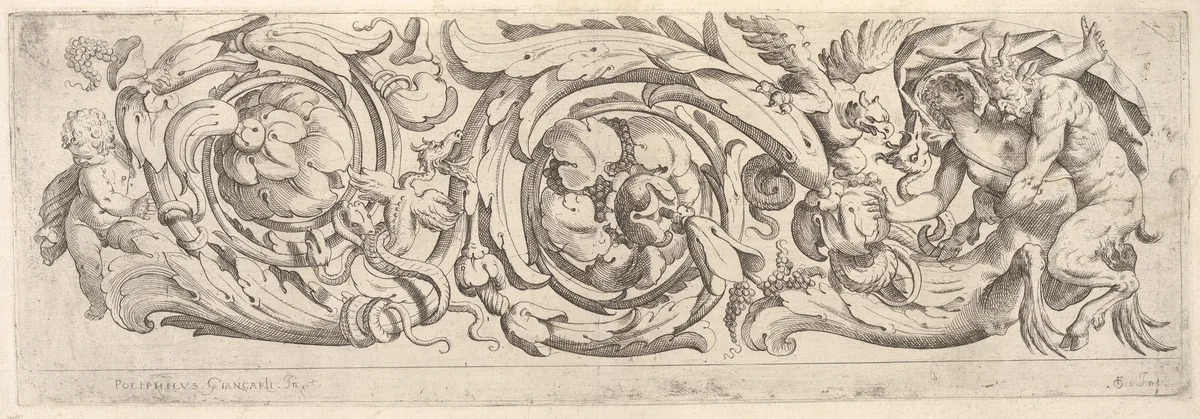 Disegni Varij di Polifilo Zancarli (Friezes) by Polifilo Giancarli, print, 1620-1630