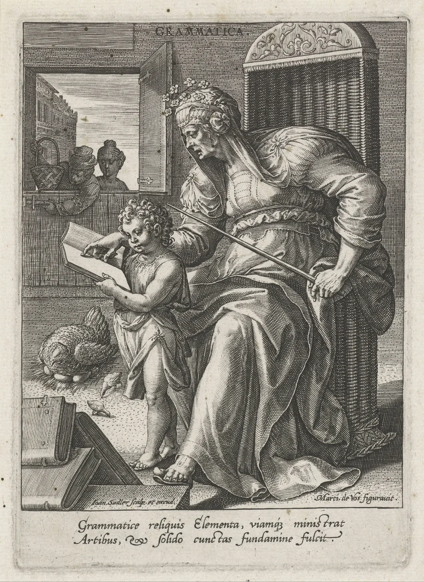 Grammatica by Unknown, print, 1560-1600