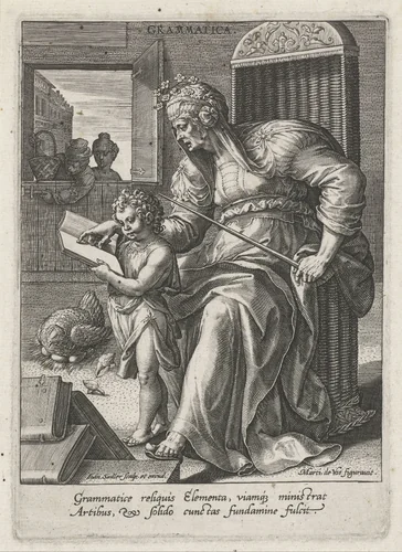 Grammatica by Unknown, print, 1560-1600