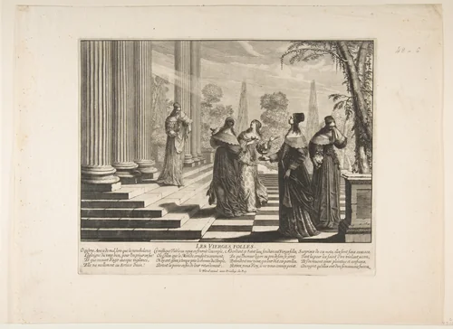 The Foolish Virgins Rejected by Abraham Bosse, print, 1630-1640