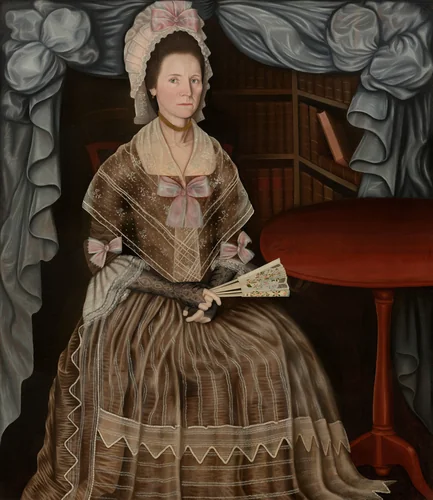Mrs. Samuel Chandler by Winthrop Chandler, painting, 1780