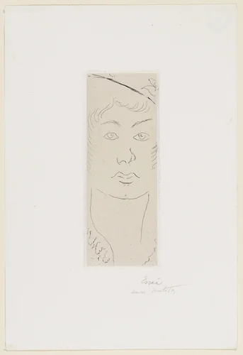 Loulou, Face from Front (Loulou, visage de face) by Henri Matisse, print, 1914