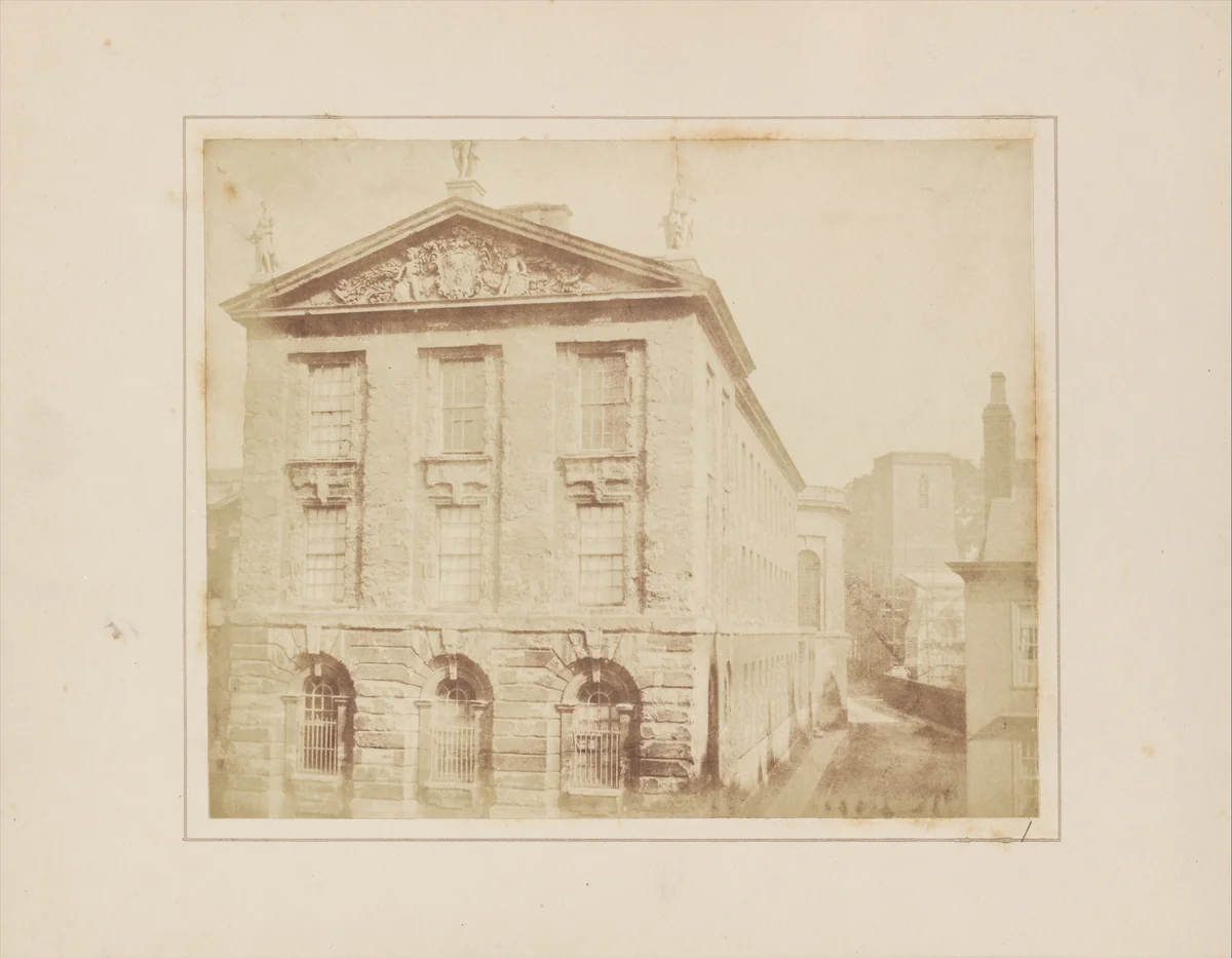 Part of Queens College, Oxford by William Henry Fox Talbot, photograph, 1843-1844