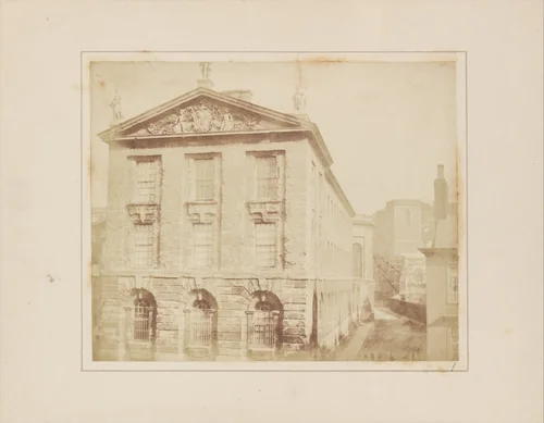 Part of Queens College, Oxford by William Henry Fox Talbot, photograph, 1843-1844